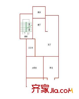 公園100 0室 戶型圖