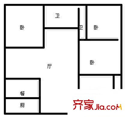 康樂園 2室 戶型圖