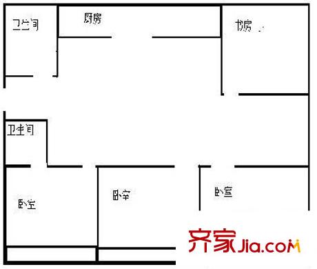 康樂園 4室 戶型圖