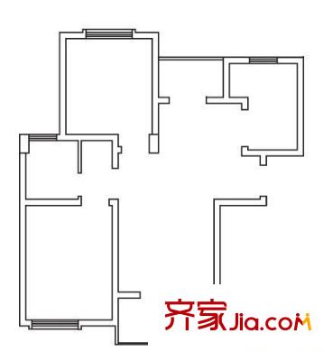 黃河麗景花園 2室 戶型圖