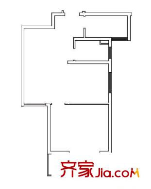 黃河麗景花園 2室 戶型圖