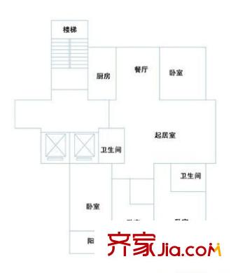 民馨園 3室 戶型圖