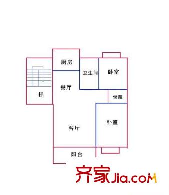 泉山美墅（住宅） 3室 戶型圖
