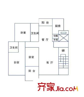泉山美墅（住宅） 2室 戶型圖