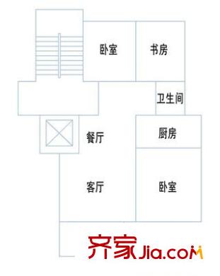 錦繡嘉園 3室 戶型圖