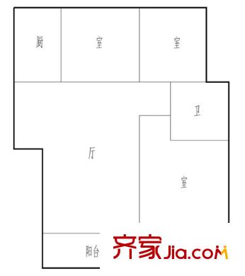 鼎瑞雅居 0室 戶(hù)型圖