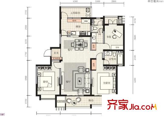 和風(fēng)雅致戶型圖20121013202813349481 3室