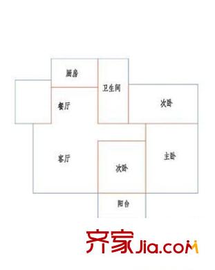 雁山小區(qū) 2室 戶型圖