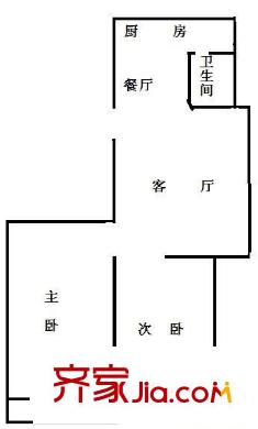 吳莊花園 2室 戶型圖