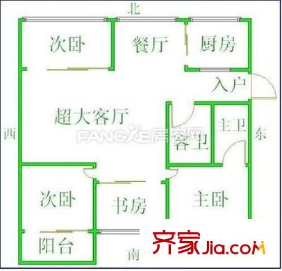 康居小區(qū) 4室 戶型圖