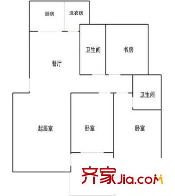 康居小區(qū) 3室 戶型圖