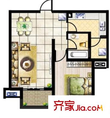 中國(guó)鐵建未來(lái)城 0室 戶型圖