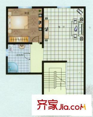 中匯霖雨山莊A4戶型-獨(dú)棟別墅-三層 6室4廳4衛(wèi)1廚