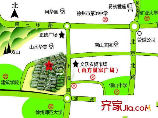 文泰康城交通圖