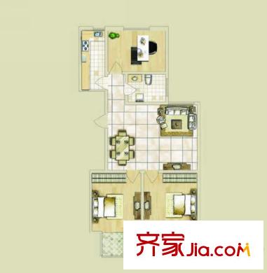 京杭家園一期戶型圖 