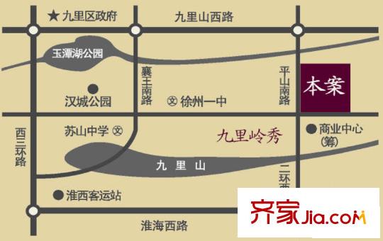 九里景秀區(qū)位圖