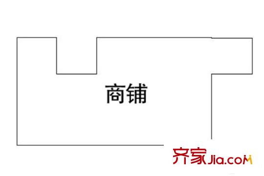 萬泰廣場1#沿街商鋪B戶型 