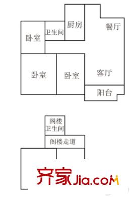 鉑生棲萬方5#頂層中間戶 5室2廳2衛(wèi)1廚