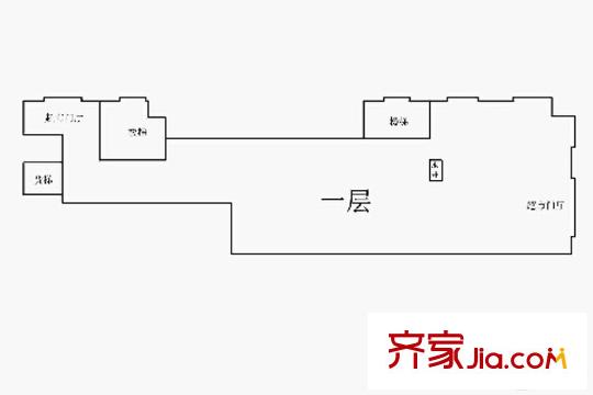 菁英閣B#商鋪 1室1廳1衛(wèi)1廚