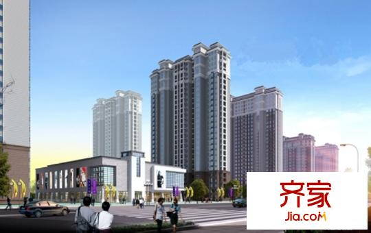 匯川君臨華府沿街效果圖