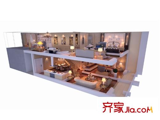 澳東印象城B公館3戶型 4室3廳3衛(wèi)