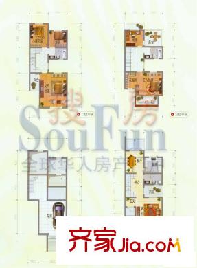御苑戶型圖飛霞軒 5室2廳3衛(wèi)1廚