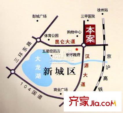 中鐵人才家園交通圖