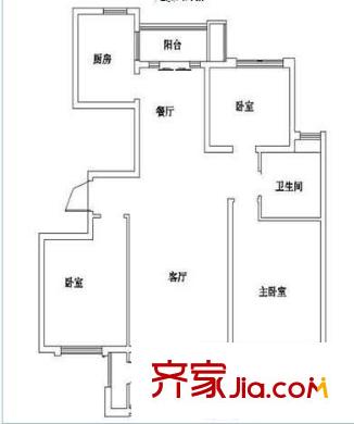 國基城邦 0室 戶型圖