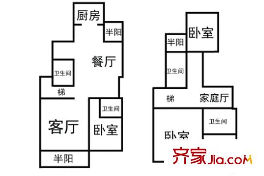 龍廷潤園32#3層邊戶 4室3廳4衛(wèi)1廚
