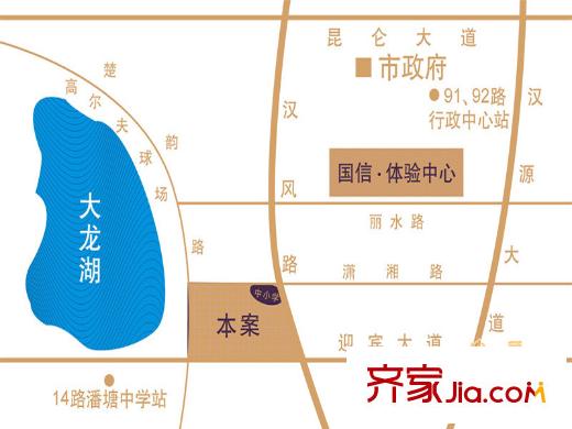 國信上城?學(xué)府交通圖