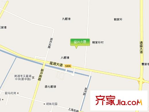 益興大廈交通圖區(qū)位圖