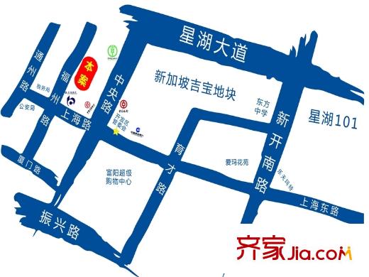 戴斯酒店上海公館交通圖
