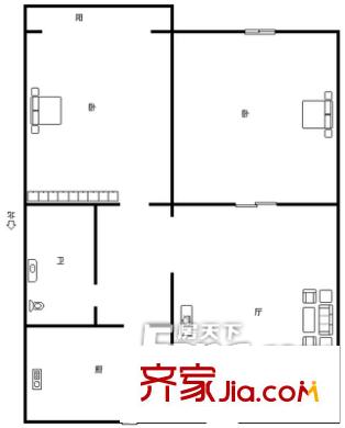 星河花苑 戶型圖