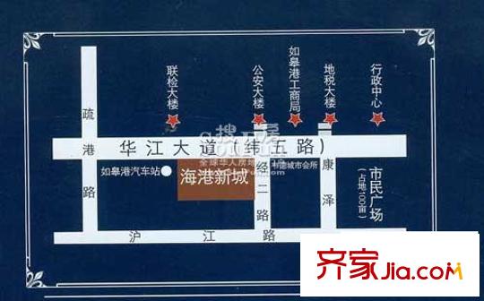 海港新城交通圖位置圖