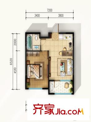 東邦公寓戶型圖 一室一廳