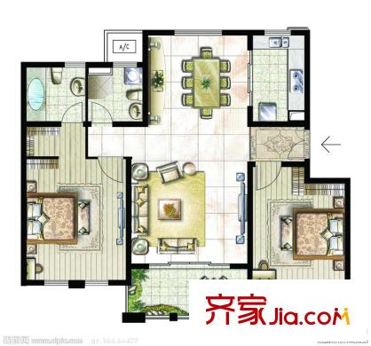 外環(huán)西路附29號(hào) 戶(hù)型圖