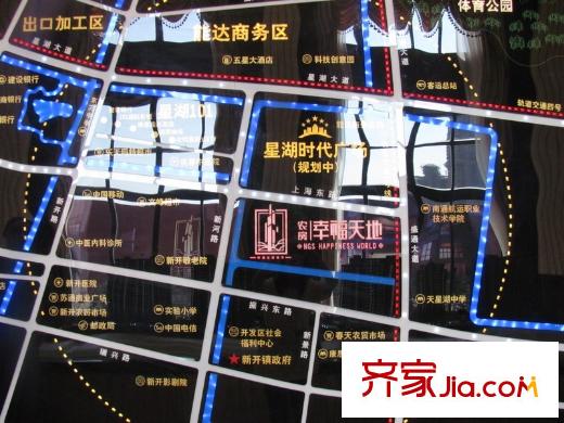 幸福天地交通示意圖