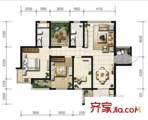 唐閘西公房 戶型圖