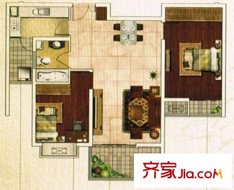 板橋新村 戶型圖