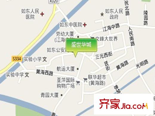 盛世華城交通圖區(qū)位圖