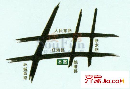 七彩豪庭交通圖