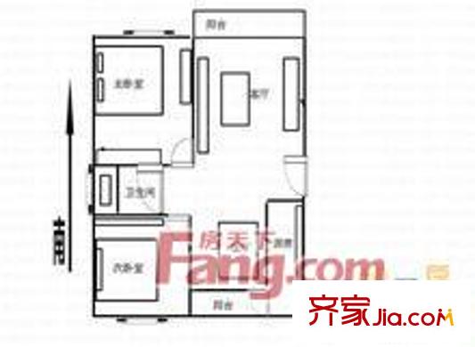 虹景園 戶型圖