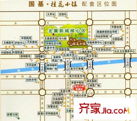 國基桂花小鎮(zhèn)配套區(qū)位圖