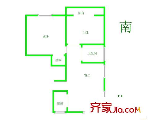 天和景居戶(hù)型圖天和錦居 戶(hù)型圖 2室2廳1衛(wèi)1廚