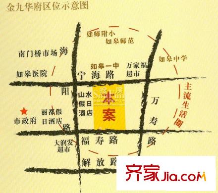 金九華府交通圖 位置圖