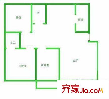 麗景花苑 戶型圖