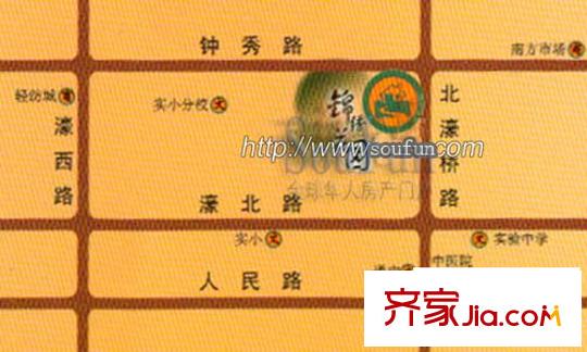 錦繡花園交通圖 