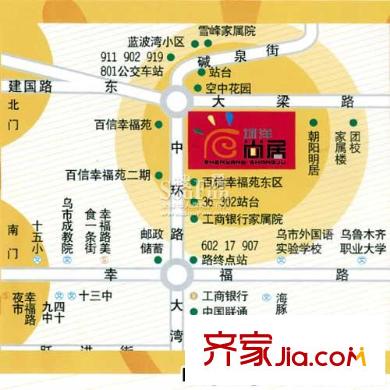 圳洋尚居交通圖 
