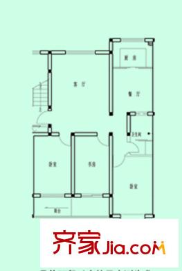 金匯園小區(qū)戶(hù)型圖F戶(hù)型 3室2廳1衛(wèi)1廚