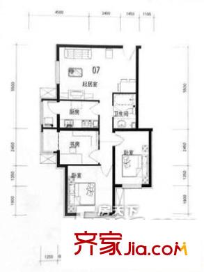 財(cái)稅局宿舍戶型圖戶型圖（20130322） 3室2廳1衛(wèi)1廚